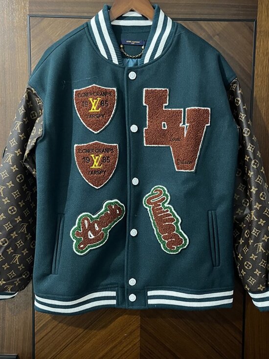 Louis Vuitton Other - Louis Vuitton Dark Green Monogram Baseball Jacket